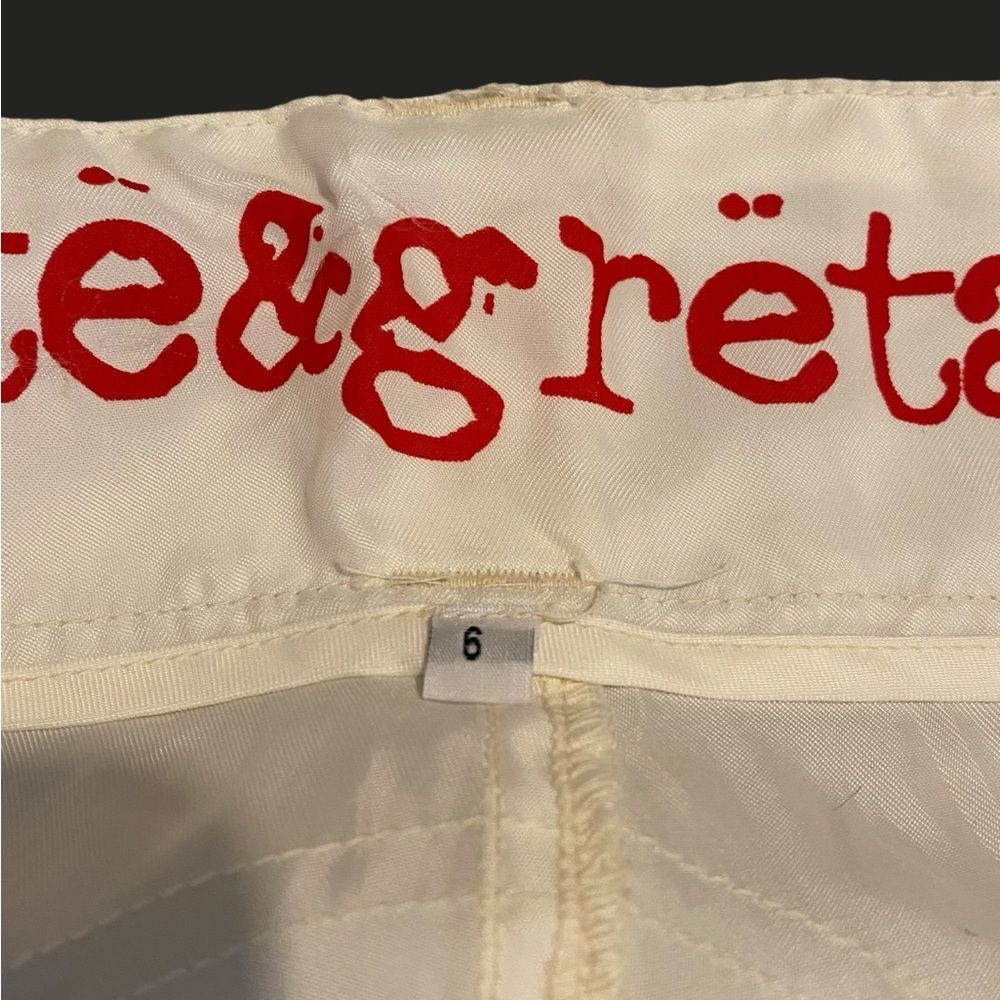 Johnny Was Pete & Greta Off White Cargo Pants Y2K Utility Pants NWOT size 6 - Picture 12 of 13